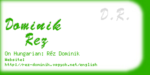 dominik rez business card